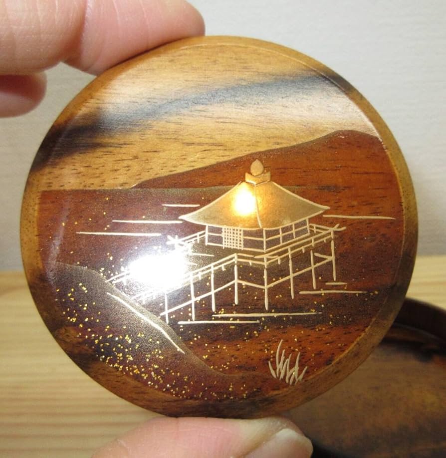 送料込【逢絢亭・新品】茶道具 香合 輪島塗 黒柿 浮御堂蒔絵 木製 北浜宗貴 Amazon.co.jp: 逢絢亭茶道具 香合 輪島塗 黒柿 浮御堂蒔絵 木製